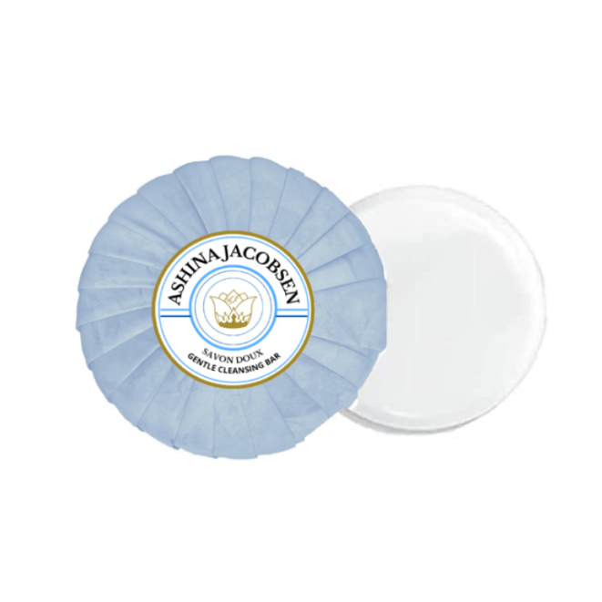 ASHINA JACOBSEN savon 20G sous emballage bleu - LOT DE 100,