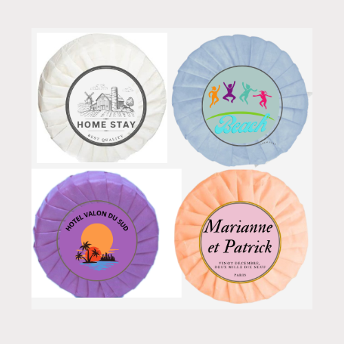 100 Savons d'accueil 20G - Personnalisés  avec votre logo