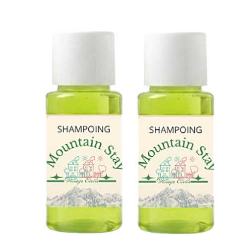 100 shampoings de 30ml Personnalisés avec votre LOGO
