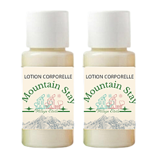 100 LOTIONS CORPORELLES de 30ml Personnalisés avec votre LOGO